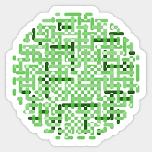 Green labyrinth Sticker